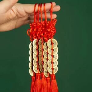 PORTAFORTUNA IN FILO ROSSO FENG SHUI
