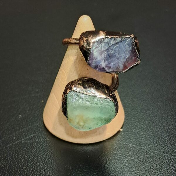 ANELLO CON FLUORITE