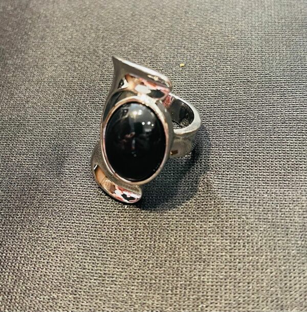 ANELLO A FASCIA CON OSSIDIANA