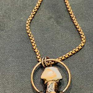 COLLANA CON PUNTA DI QUARZO IALINO